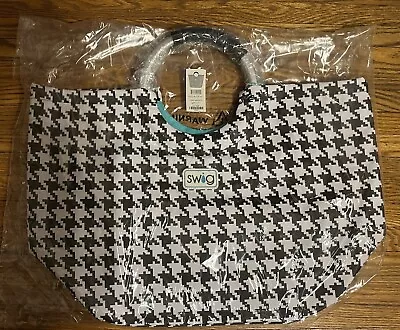 NWT Swig Life Houndstooth Loopi Tote Bag Black & White Houndstooth Swig Bag • $30