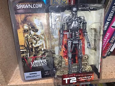 2002 McFarlane Movie Maniacs Series 5 T-800 Endoskeleton Figure Terminator 2 T2 • $60