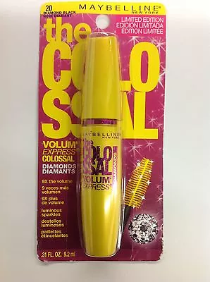 MAYBELLINE THE COLOSSAL MASCARA Diamond Black # 20 NEW. • $11.86