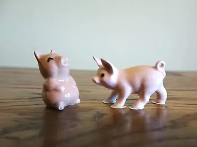 Vintage Hagen Renaker Miniature Pigs Pig Begging & Pig Standing • $12.99