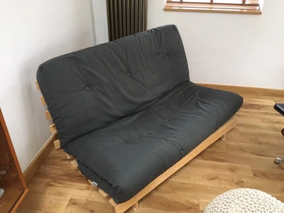 £55 • Buy Tosa 2 Seater Futon Sofa Bed - Grey Excellent Condition Occasional Use