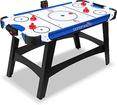 Serenelife Powered Air Hockey Table 4.5 Ft 54  Sports Arcade Games For Adults A • $256.99