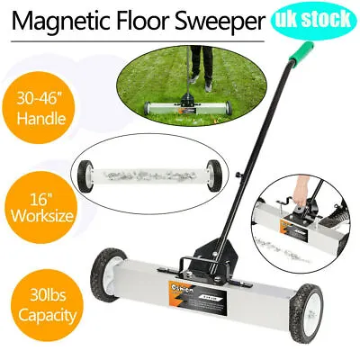24  & 36  Magnetic Floor Sweeper Metal Scrap Screw Rolling Pick Up Roller Broom • £39.99
