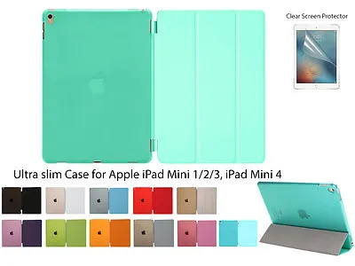 $13.99 • Buy For IPad Mini 1/2/3, IPad Mini 4 Screen Protector/Magnetic Slim Cover Case