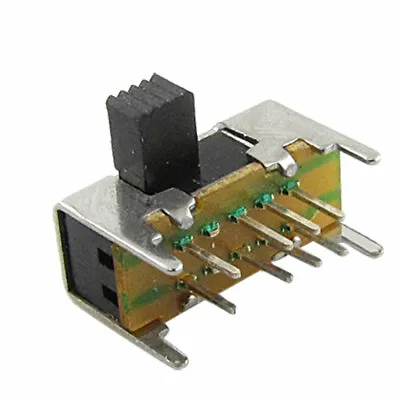 10 Pcs X Panel PCB 8 Pin 3 Position 2P3T DP3T Slide Switch Side Knob 0.5A 50V DC • $6.83