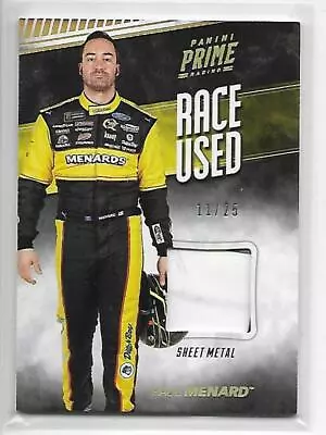 Paul Menard 2018 Panini Prime Race Used Sheet Metal Holo Gold 11/25 • $4.99