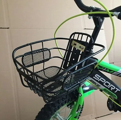 Metal Bike Front Basket Bicycle Handlebar Shopping Cycling Carrier Holder USA • $15.89