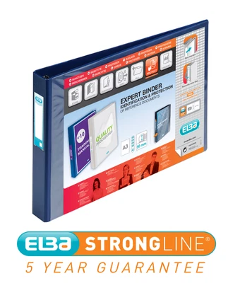 £22.25 • Buy Elba Vision Ring Binder Pvc 4 D-Ring A3 30Mm Rings Landscape Blue 100082460
