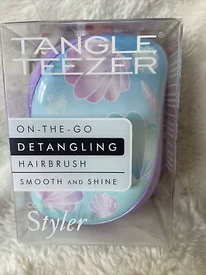 Tangle Teezer Purple Sea Shells Compact Styler Detangling Hairbrush • £12.50