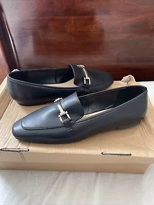 London Rebel Black Loafer Shoes Size 6(39)bnib • £19.99
