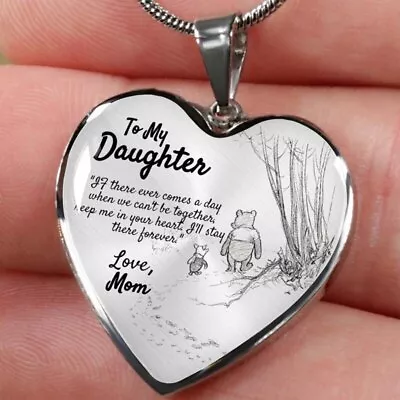 To My Daughter Heart Necklace Pendant Daughter Necklace Gifts For Daughter 1pc • $9.99