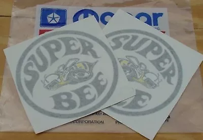 Mopar 68 69 70 Super Bee 1/4 Decals NEW Pair Black DD0216-7 • $40