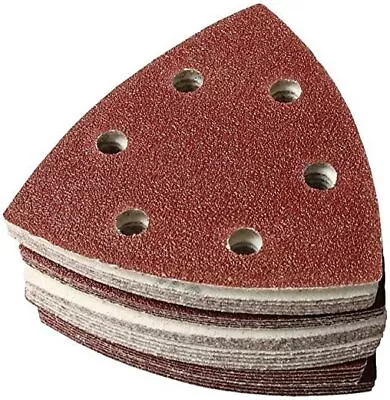 DELTA SANDING SHEETS 90mm DETAIL SANDER PADS TRIANGLE PALM MOUSE  40 - 240 Grit • £2.75