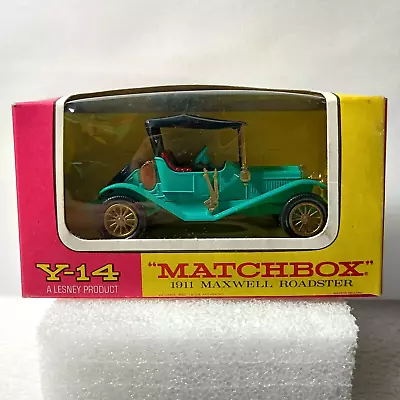 Matchbox 1911 Maxwell Roadster In Window Box Models Of Yesteryear Y-14 Blue • $6