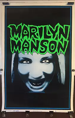 Marilyn Manson Vintage Poster Blacklight Winterland 1995 Glow In The Dark • $100