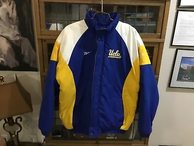 VTG 90s UCLA Bruins Script Spell Out Zip/Snap Puffer Jacket SZ XL - Cool • $89.99