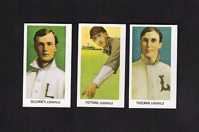 1909-11 T206 LOUISVILLE COLONELS Complete 3-card Team Set CAPITAL REPRINT B • $2.50