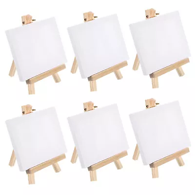 6set 6 X8  Canvas Easel Mini Stretched Display Canvas Panel Tripod Holder Stand • $32.75