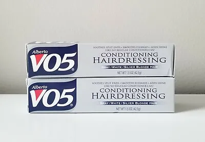 2 X VO5 Conditioning Hairdressing Gray White Silver Blonde Hair 1.5 Oz Each • $16.98