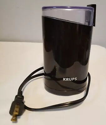 Krups F203 Electric Spice And Coffee Grinder - Black Tested And Working • $12