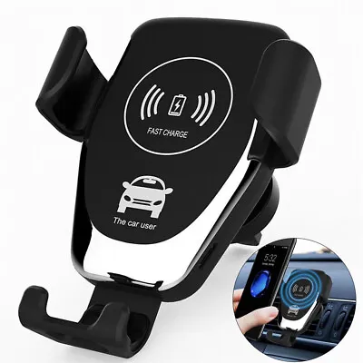 Fast Charging Wireless Charger Car Mount Air Vent Phone Holder For Cell Phone • $10.99