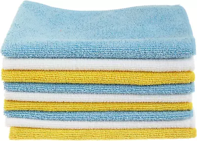 Microfiber Cleaning Cloths Non-Abrasive Reusable And Washable Pack Of 24 Blu • $32.91