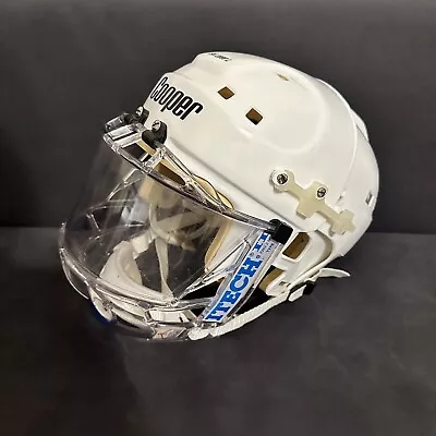 Vintage Cooper SK 2000 L Hockey Helmet - White With ITECH II 2 Full Clear Mask • $250