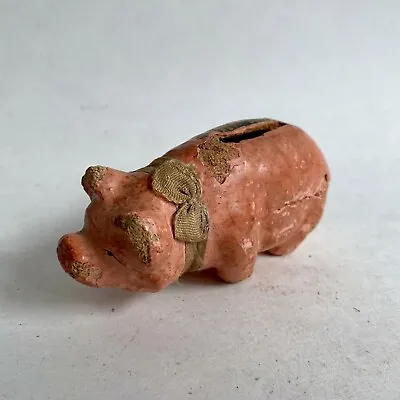 Vintage Pig Tiny Small Piggy Bank • $14.95