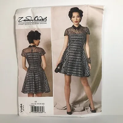 Vogue V1484 Misses Sz 14-22 Dress Zandra Rhodes Sewing Pattern FF UNCUT • $15