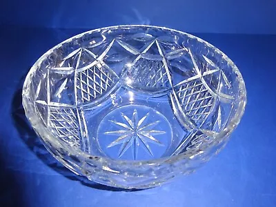 Vintage Edinburgh & Leith Crystal Glass Decorative Fruit Bowl C1927-1939 • £5.99