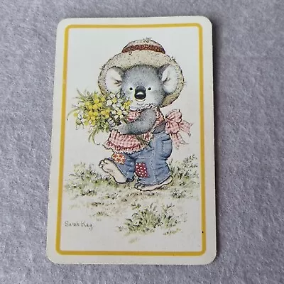 SARAH KAY  KOALA  SWAP PLAYING CARD Single X1 CARD GUC AUSTRALIANA COLLECTOR  • $3.50