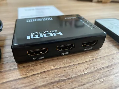 Duronic 5 To 1 HDMI Splitter Selector Switch Full HD 1080p (New Boxed) • £9.99