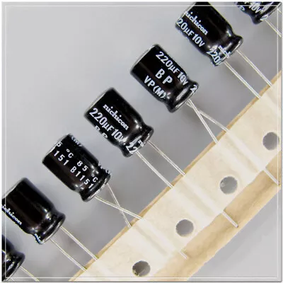 10Pcs/50pcs Nichicon VP-BP 220uF/10V220uF Non-polar Audio Capacitor 8X11.5mm • $2.24