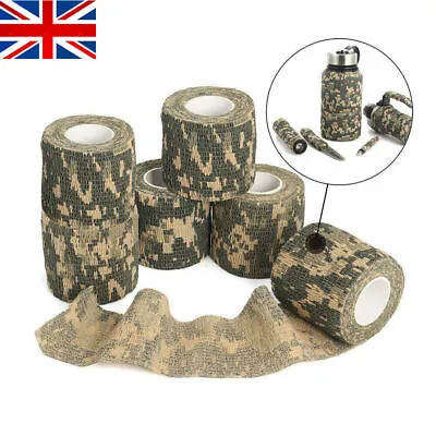 Tape Army Camo Wrap Rifle Gun Shooting Hunting Camouflage Stealth Webbing New UK • £3.59
