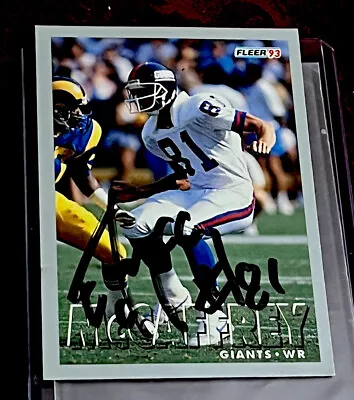 Ed McCaffrey 1993 Fleer # 437 AUTO NY Giants • $11.95