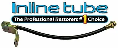 64-66 T Bird Thunderbird Rear Drum Brake Rubber Flex Hose Line H202 With Tee Blk • $34.40