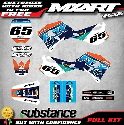 Graphics Kit Fits KTM 65 1998 1999 2000 2001 Models FOXY STYLE Stickers Decals • $199.90