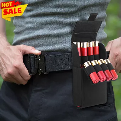 Tactical Shotgun 25 Rounds Magazine Pouch Molle Ammo Shell Holder Bag For 12GA • $13.11