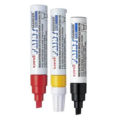 Uni Px-30 Paint Marker Pen Extra Large Px-30 Chisel Tip - By Colour Or Mixed Set • £7.99