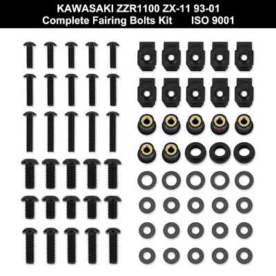 Aftermarket Fit For Kawasaki ZZR1100 ZX-11 1993-2001 Stainless Fairing Bolts Kit • $40.32