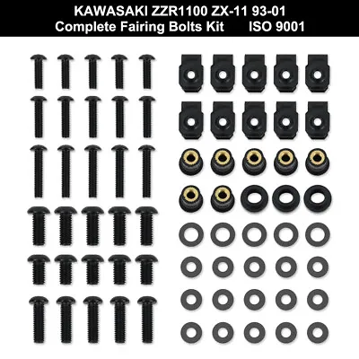 Complete Fairing Bolts Kit Body Screws Fit For KAWASAKI ZZR1100 ZX-11 1993-2001 • $45.41