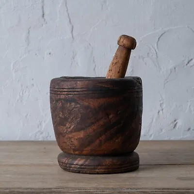 American Burl Mortar And Pestle C.1800 • $600