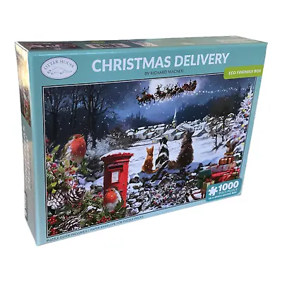 £11.99 • Buy Christmas Delivery By Richard Macneil 1000 Piece Jigsaw Puzzle Otter House