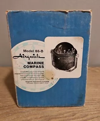 Vintage AIRGUIDE MARINE COMPASS Model 88 Boat Nautical Navigation In Box • $39.95