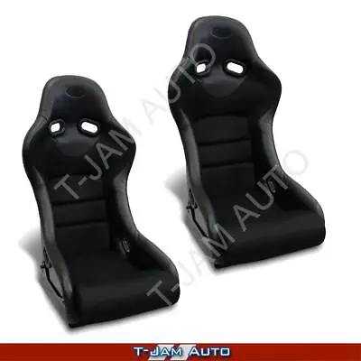 Race Seat SAAS Rally Pro Style Black Fixed Back X2 (Pair) • $635.45