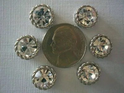 2 Hole Slider Beads Roped Circle Clear Crystal Made With Swarovski Elements #6 • $7.75