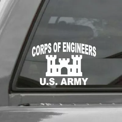 Corps Of Engineers Vinyl Window Decal Sticker U.S. Army • $3.50