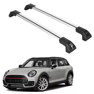 Heavy Duty Roof Rack Crossbars Fits Mini Clubman 2016-24 For Flush Rails Silver • $149.90