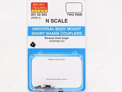 N Scale Micro-Trains MTL 00102003 Universal Body Mount Short Shank Couplers • $19.41