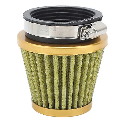 ́ฅ Gold Air Filter Universal 50mm Heavy Calibre Air Induction Filter For Off • £9.76